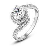 Elegant Fashion Jewelry CZ Crystal Engagement Ring