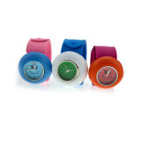 New Round Alloy Case with Environmental Silicone Strap Kids Quartz Watch (DC-936)