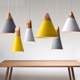 Modern Pendant Light Wood Aluminum Pendant Lamp