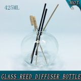 425ml Sphere Clear Empty Cork Stopper Aroma Oil Glass Reed Diffuser Bottle