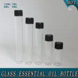 Clear Cosmetic Glass Perfume Vial Essential Oil Tube Bottle