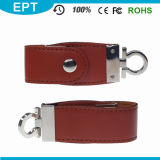Customized Logo Leather USB Pen Drive for Gift (EB073)