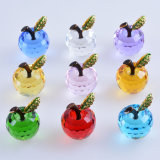 40mm Crystal Apple of Paperweight for Home Decoration Wedding Favor Gift