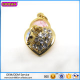 Customized High Quality Gold Jewelry Crystal Locket Charm