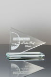 Golf Flag Glass Award (#1549 GOLF, #1610 GLOF, #1405 GOLF)