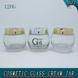 120g 4oz Clear Glass Jar with Screw Top Lid for Face Cream