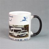 Color Changing Ceramic Magic mugs for heat sublimation