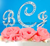Crystal Alphabelt Rhinestone Initial Letter a to Z Wedding Cake Topper