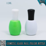 12ml Green Colored Glass UV Gel Nail Polish Bottle