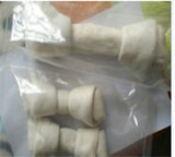 Natural Rawhide Roll Knotted/Pressed Bone for Pet Snack