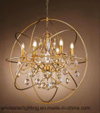 Earth Chandelier Lamp with Crystal Beads (WHG-805)