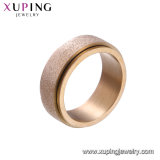 15129 Xuping Simple Design Ladies Jewelry Plain Style Rose Gold Plated Finger Ring for Wholesale