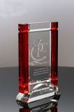Red Curtain Custom Crystal Award