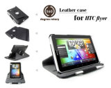 360 Degree Rotary Leather Case for HTC Flyer