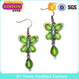 Gun Black Ethnic Style Butterfly and Swan Animal Enamel Drop Earring in Zinc Alloy Jewelry