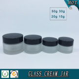 50ml 30ml 20ml Cosmetic Frosted Glass Cream Jar