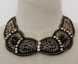Fashion Charm Bead Crystal Chunky Bib Choker Necklace Collar (JE0030)