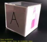 4 Inches Clear Acrylic Photo Cube for 6 Pictures