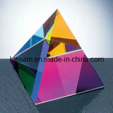 Iridescent Crystal Pyramid Paperweight (KS140616)