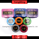 730PCS / Crystal Screen Style Poker Chip Set with in Aluminum Case Casino Chip Set for 5-10 Gambling Games (YM-SJSY001)