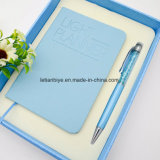 Multicolor Notebook Set with Quality Crystal Metal as Office Gift (LT-C654)