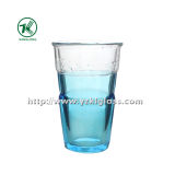 Blue Double Wall Glass Bottle (8.5*6*13.5 345ml)