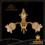 Brass with Glass Decoration Luxury Home Wall Lamp (TB-0935-2)