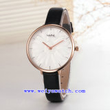 Leather Strap OEM ODM Gift Woman Fashion Watches (Wy-110E)