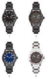 Fashion OEM/ODM Sapphire Crystal Glass Stainless Steel Casual Quartz Watch