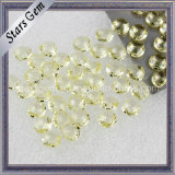 Light Yellow Double Checker Cut Glass Beads