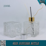 200ml Clear Square Reed Diffuser Glass Bottle for Aroma Fragrance Cosmetic Packaging