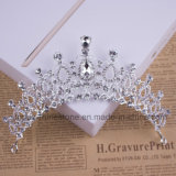 2018 Newest Customized Crystal Crown Wedding Glass Stonne Christmas Gift Tiaras Bridal Crown (BC-07)