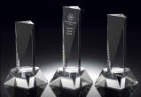 Optical Faceted Crystal Trophy