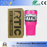 Vacuum Tumbler Neon Pink Powder Coated Cup 20oz Rtic