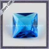 Aquamarine Square Shape Princess Cut Glass