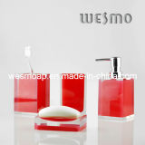 Crystal Polyresin Bath Set in Red (WBP0262A)