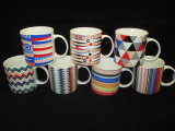 Seven Stlye Colorful Lines Ceramic Mug