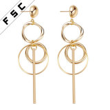 New Design Gold Jhumke Jewellery Long Drop Tassel Dangling Earrings