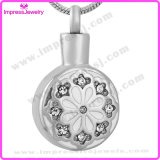 Cremation Jewelry for Ashes Round Pendants with Crystals Ijd9657