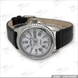 Exquisite Crystal Leather Strap, Stainless Steel Luminous Watch