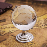D80mm Crystal Glass Globe Ball Craft for Business Gift