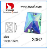 Flat Back Mirror Glass Beads with Hole
