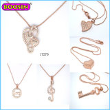 2015 Fashion Rose Gold Jewellry Crystal Pendant Necklace