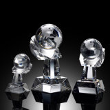 Crystal Globe on Hand Award (#60501, #60502, #60503)
