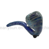 Sherlock Glass Hand Pipe Wholesale Glass Smoking Spoon Pipe (ES-HP-329)