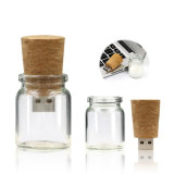 Wood Bottle Corks USB Flash Drive Transparent Pendrive 4GB 8GB 16GB 32GB for Promotional Gift