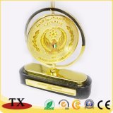 High Quality Souvenir Trophy with Gold Metal Zinc Alloy Trophy