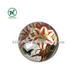 Crystal Paper Weight with Decal Paper SGS (dia8.5*3.5)