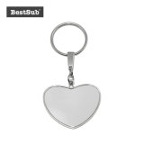 Bestsub Big Heart Shape Zinc Alloy Sublimation Key Ring (YA96)