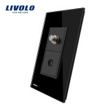 Livolo Us Standard Satellite TV Power Socket Crystal Glass (VL-C591ST-11/12)